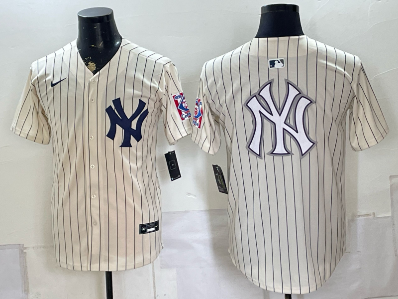 Men 2026 New York Yankees blank white Nike MLB Jersey 0805001->new york yankees->MLB Jersey